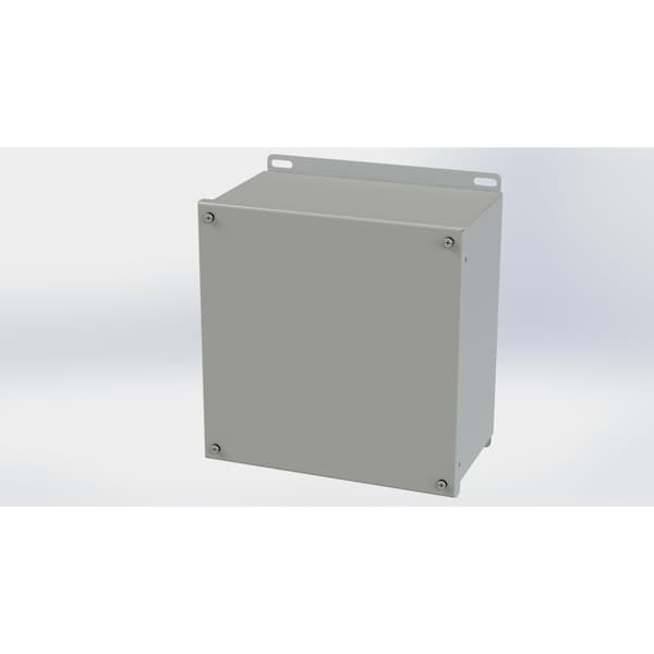 Captive Screws Electrical Enclosures, 10.13 in H, 6 in D, 10 in W, NEMA 3R, 4, 12, 13, Carbon Steel